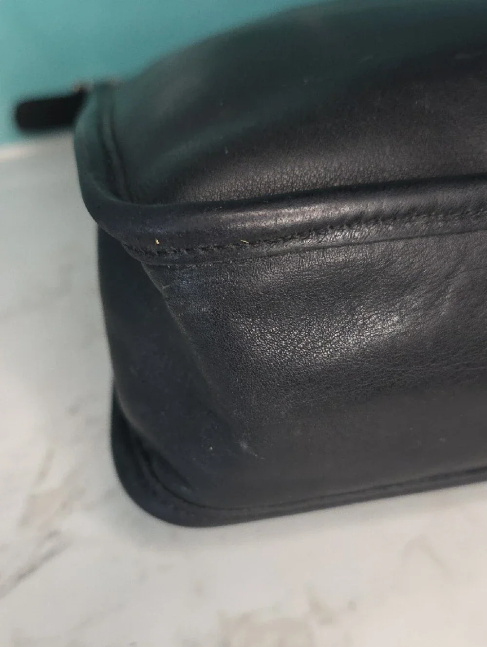 Vintage Y2KCOACH Andrea Slim Bucket Bag Black Leather